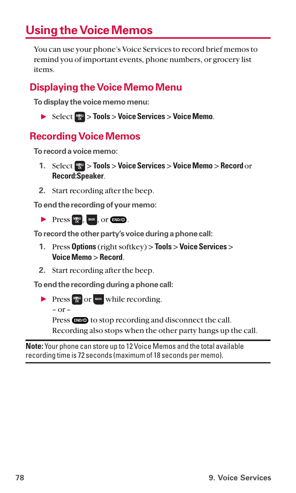 Using the voice memos | Sanyo SCP-6600 User Manual | Page 84 / 133