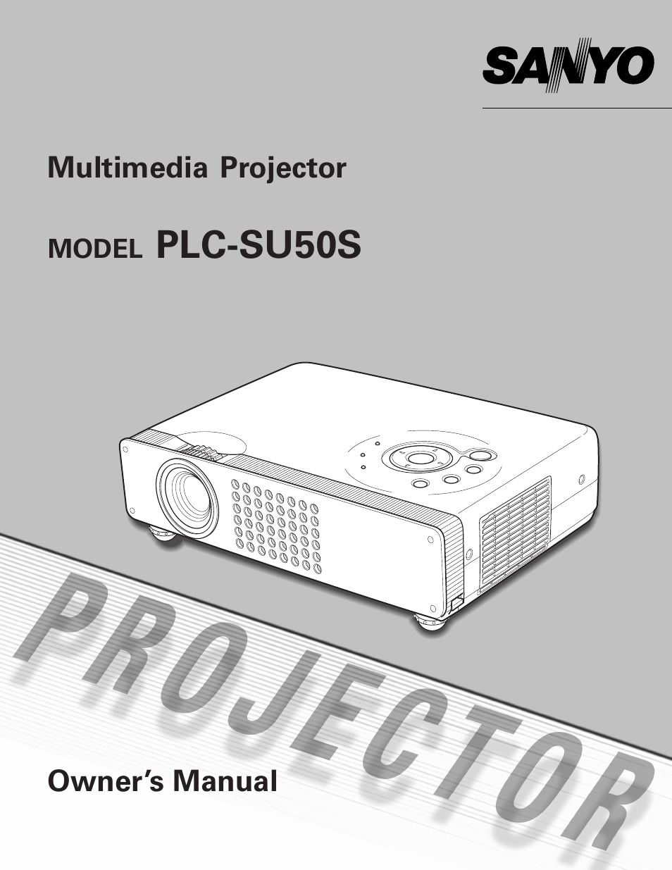 Sanyo PLC-SU50S User Manual | 56 pages