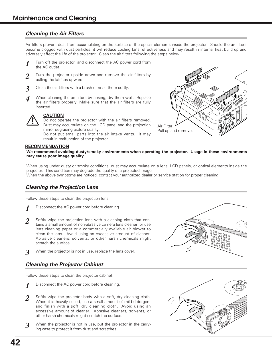 Sanyo PLC-SU50S User Manual | Page 42 / 56