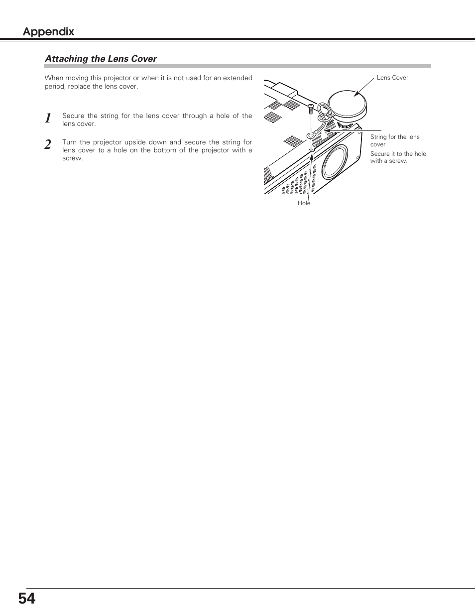 Sanyo PLC-SU50S User Manual | Page 54 / 56