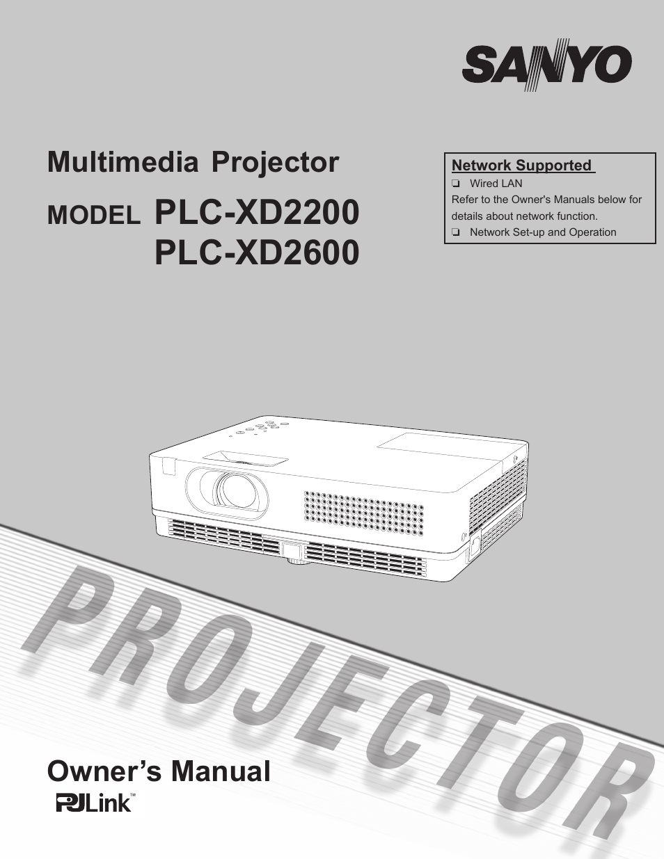 Sanyo Multimedia PLC-XD2600 User Manual | 78 pages