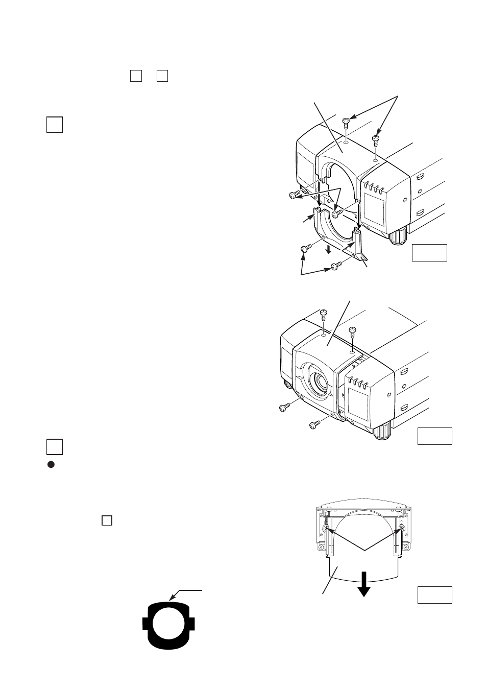 Lens replacement and installation procedure | Sanyo LNS-W02 User Manual | Page 2 / 4