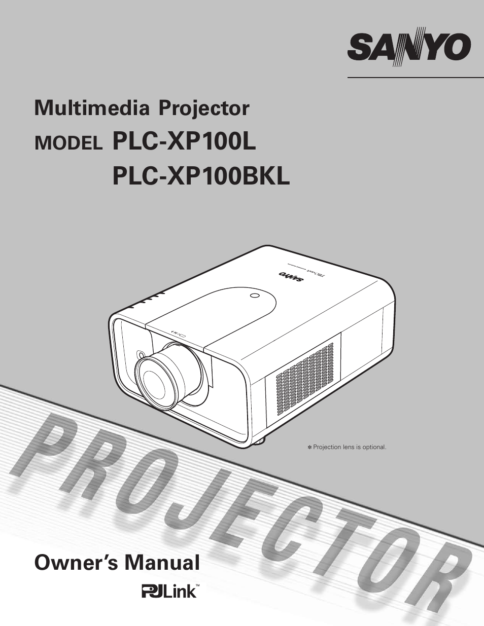 Sanyo PLC-XP100BKL User Manual | 81 pages