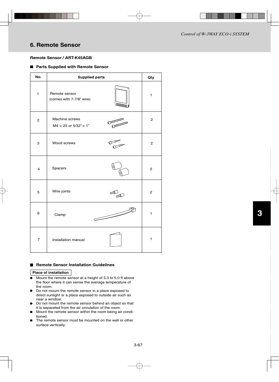 Remote sensor | Sanyo CHDZ09053 User Manual | Page 121 / 265