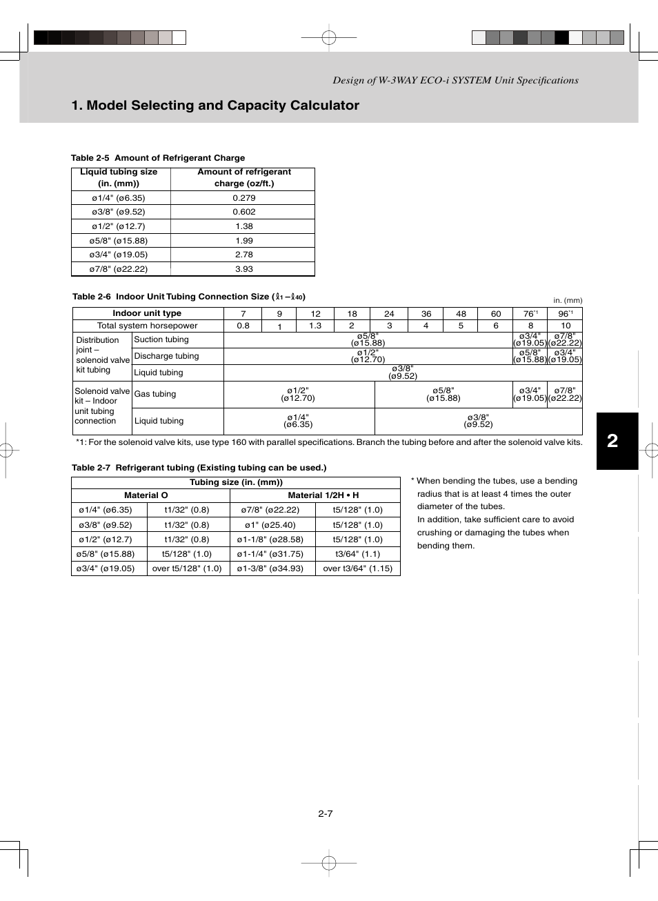 Model selecting and capacity calculator | Sanyo CHDZ09053 User Manual | Page 17 / 265