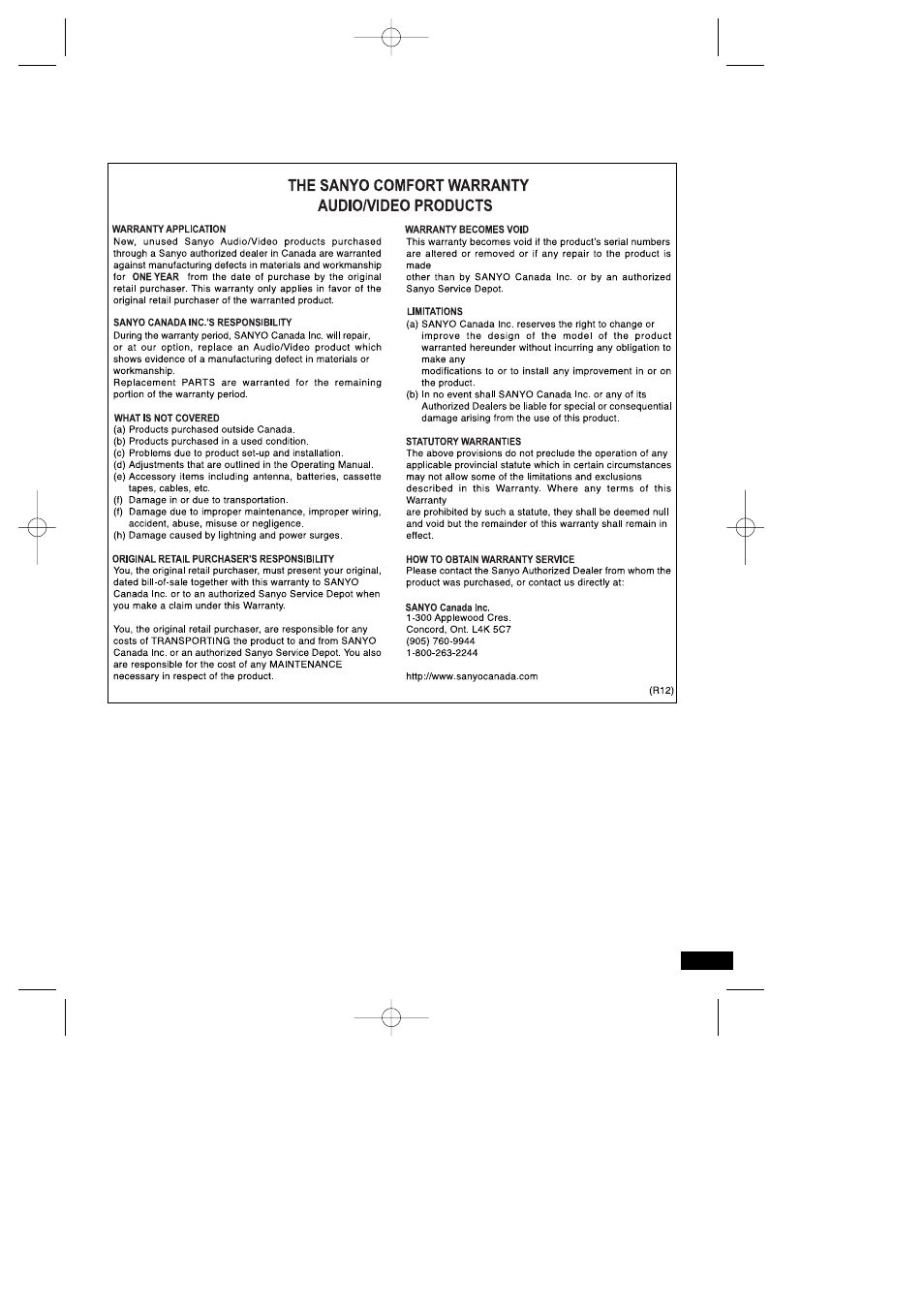 Sanyo DVD-DX405 User Manual | Page 40 / 41