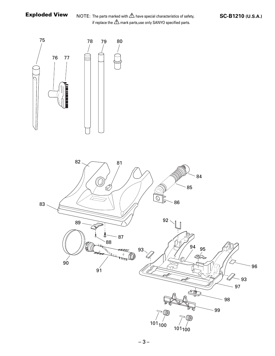 Sanyo SC-B1210 User Manual | Page 3 / 4
