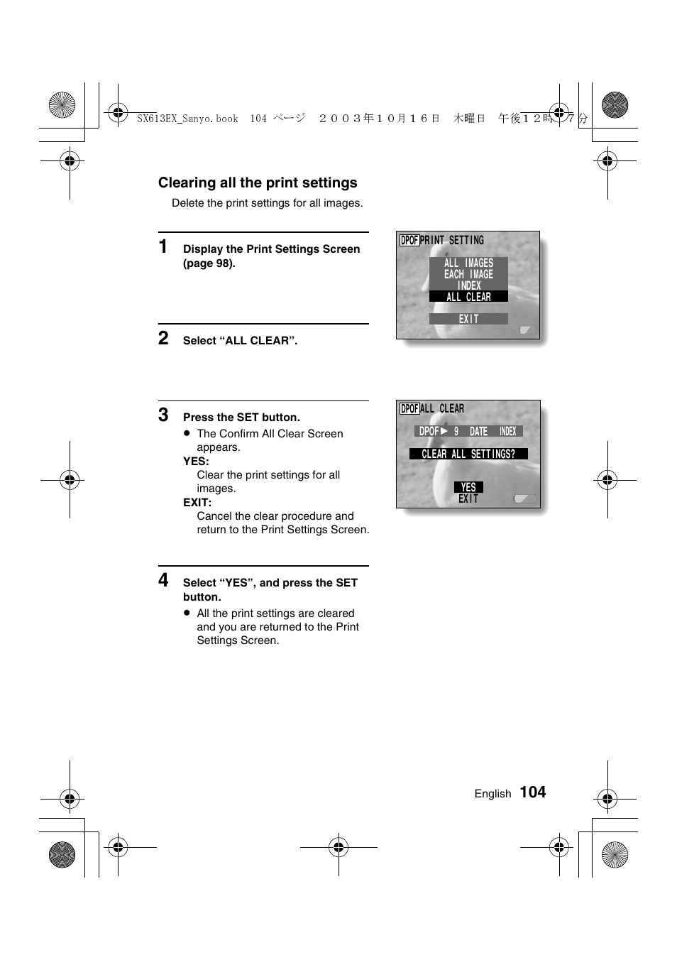 Sanyo VPC-C1 User Manual | Page 107 / 176