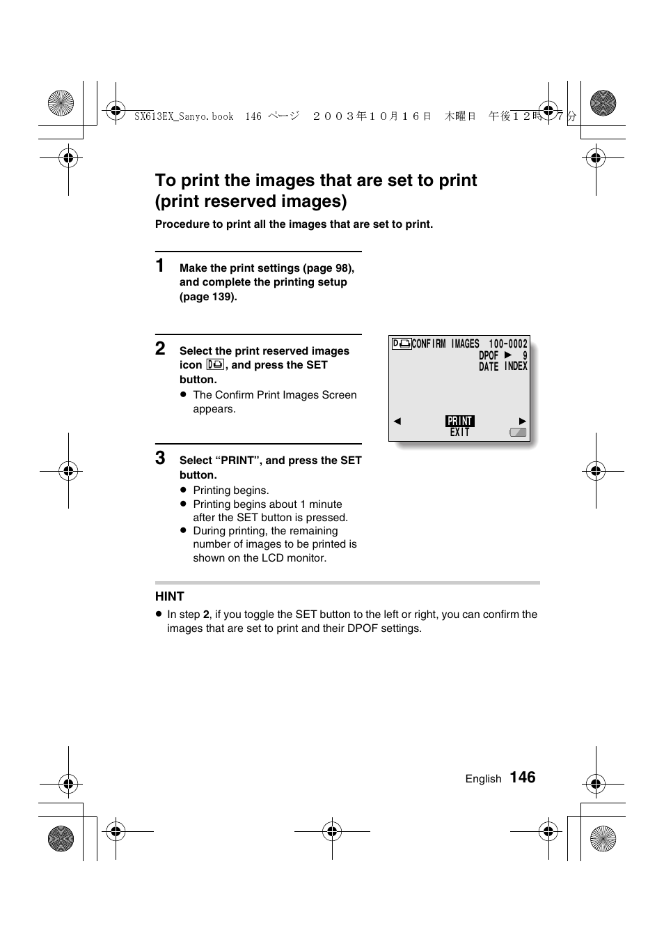 Sanyo VPC-C1 User Manual | Page 149 / 176