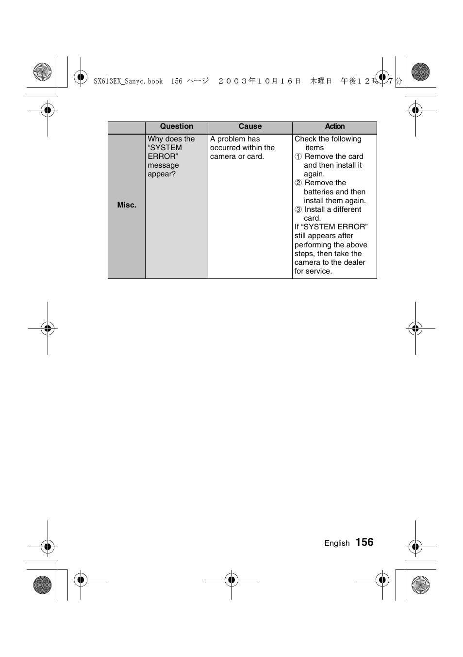 Sanyo VPC-C1 User Manual | Page 159 / 176