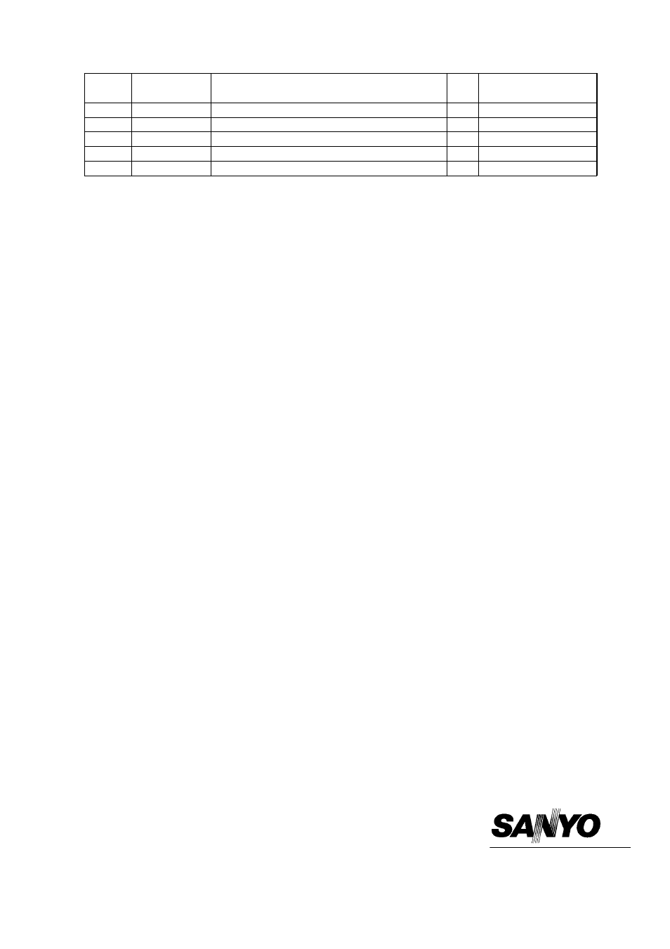 Sanyo CL0971 User Manual | Page 4 / 4