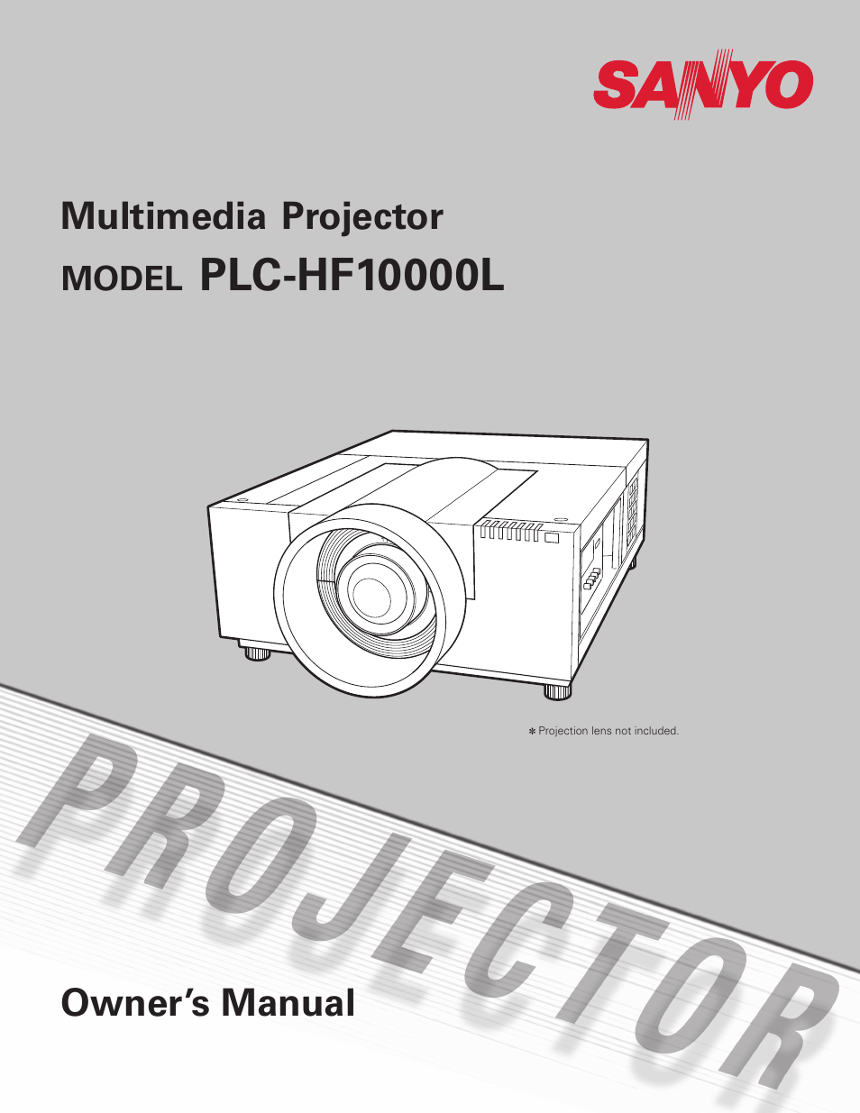 Sanyo PLC HF10000L User Manual | 99 pages