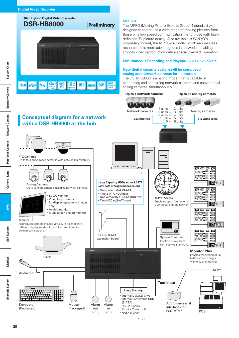Dsr-hb8000, Preliminary | Sanyo VDC-DPN9585P User Manual | Page 40 / 70