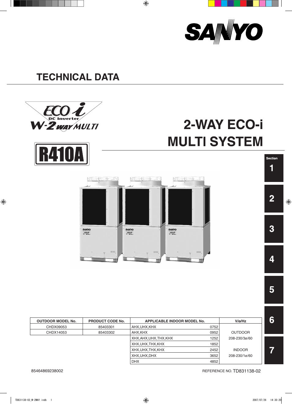 Sanyo DHX4852 User Manual | 243 pages