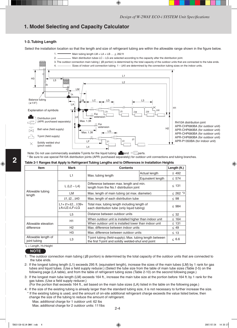 Model selecting and capacity calculator | Sanyo DHX4852 User Manual | Page 14 / 243