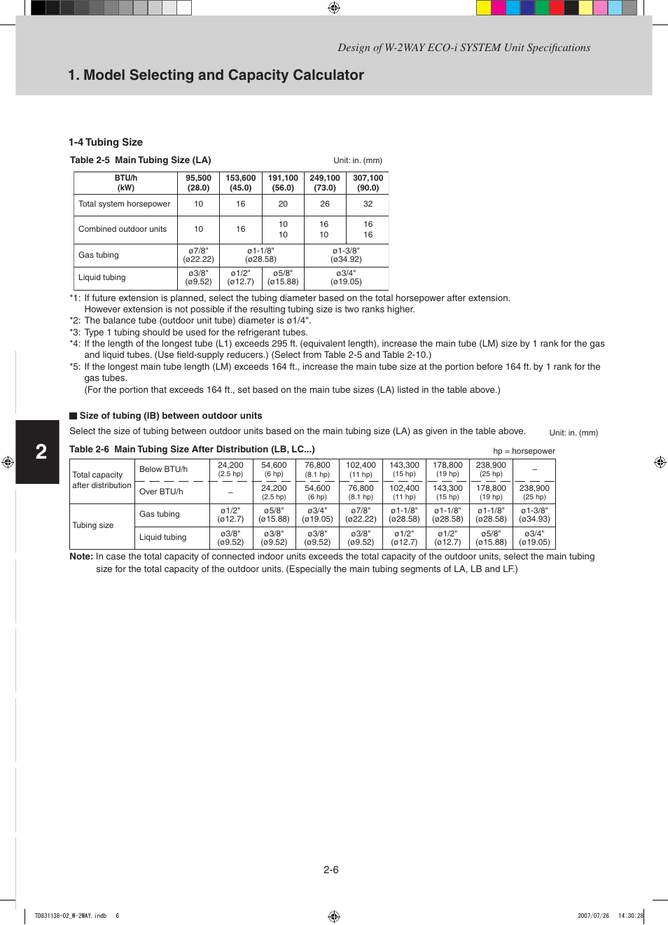 Model selecting and capacity calculator | Sanyo DHX4852 User Manual | Page 16 / 243