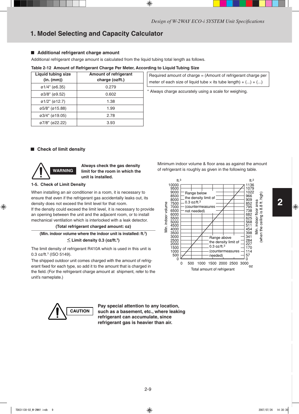 Model selecting and capacity calculator | Sanyo DHX4852 User Manual | Page 19 / 243