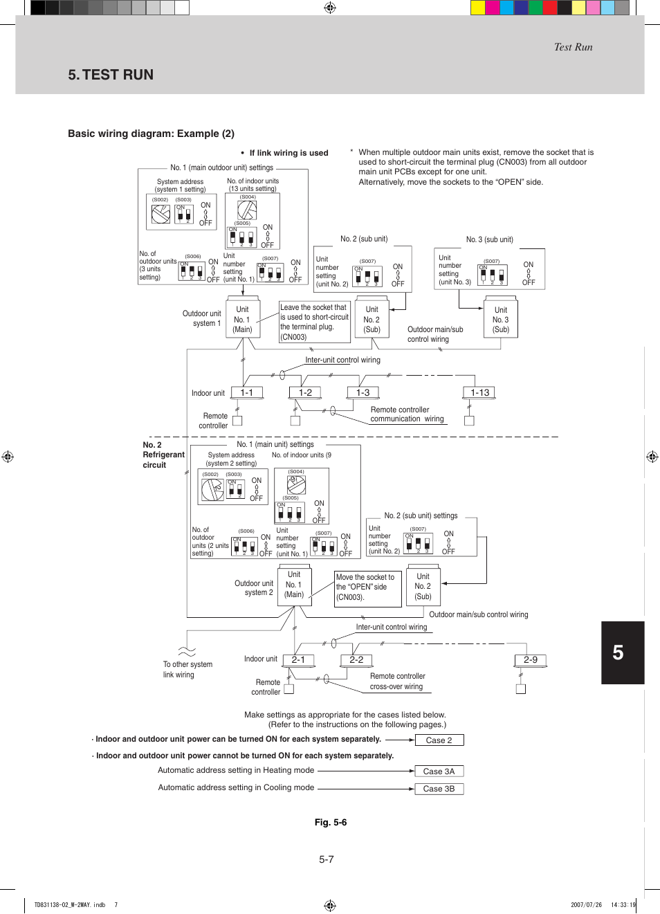 Test run | Sanyo DHX4852 User Manual | Page 199 / 243