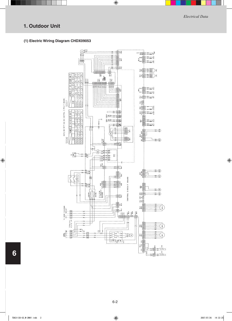 Outdoor unit | Sanyo DHX4852 User Manual | Page 210 / 243