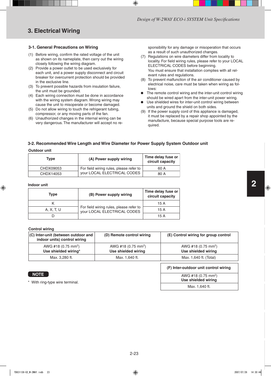 Td831138-02_3k, Electrical wiring | Sanyo DHX4852 User Manual | Page 33 / 243