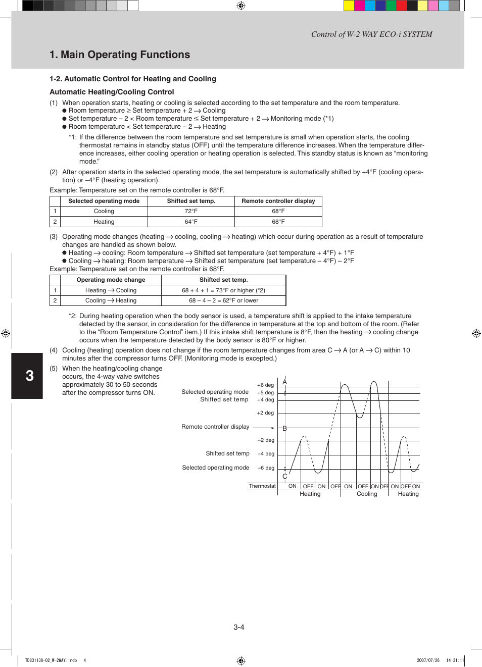 Main operating functions | Sanyo DHX4852 User Manual | Page 52 / 243