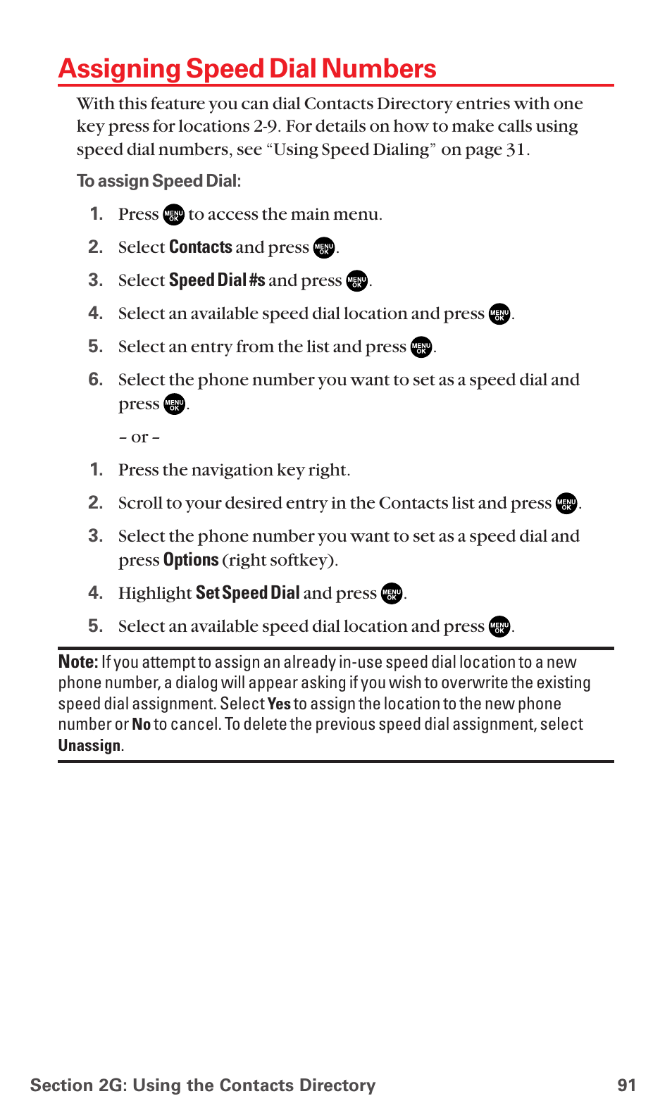 Assigning speed dial numbers | Sanyo MM-5600 User Manual | Page 105 / 330