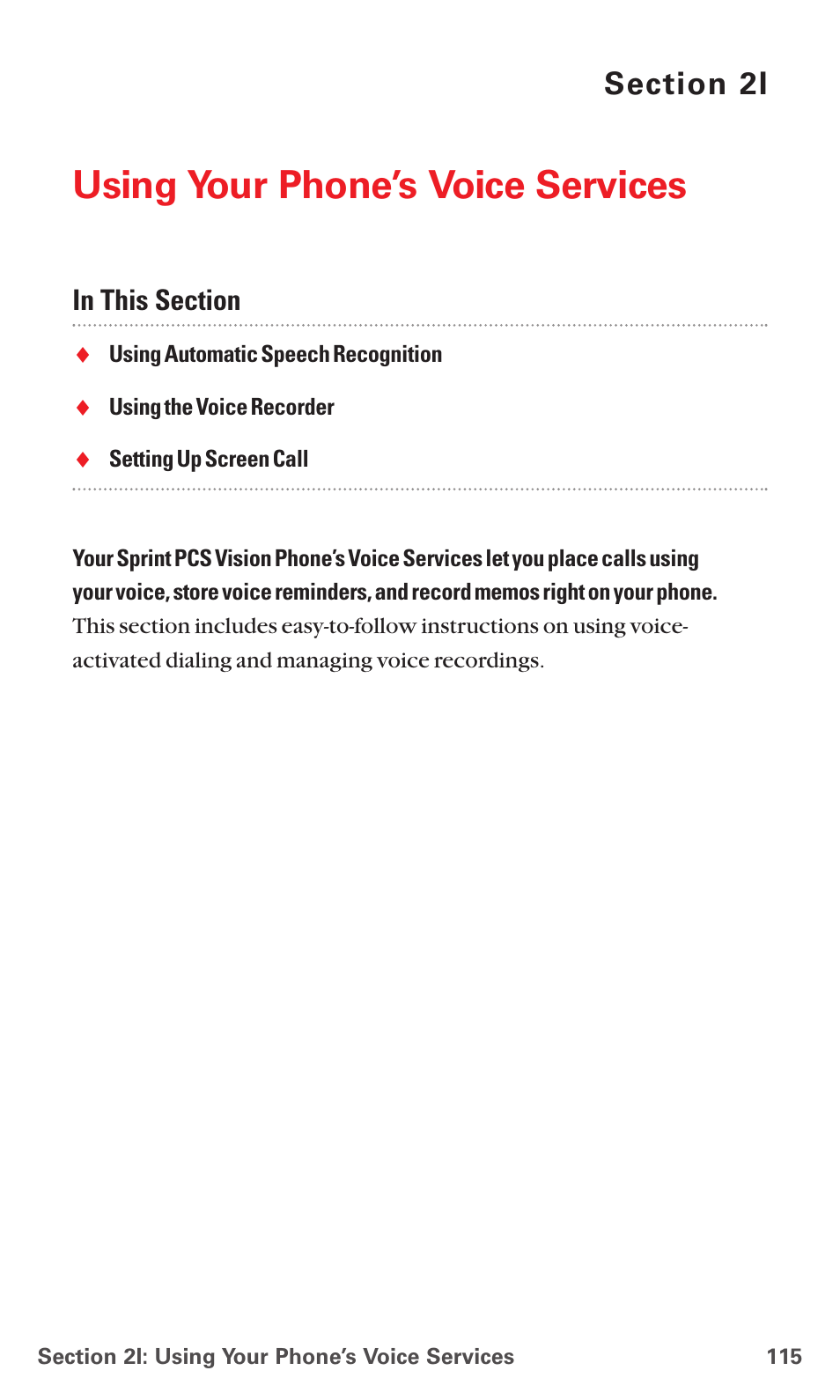 2i. using your phone’s voice services, Using your phone’s voice services | Sanyo MM-5600 User Manual | Page 129 / 330