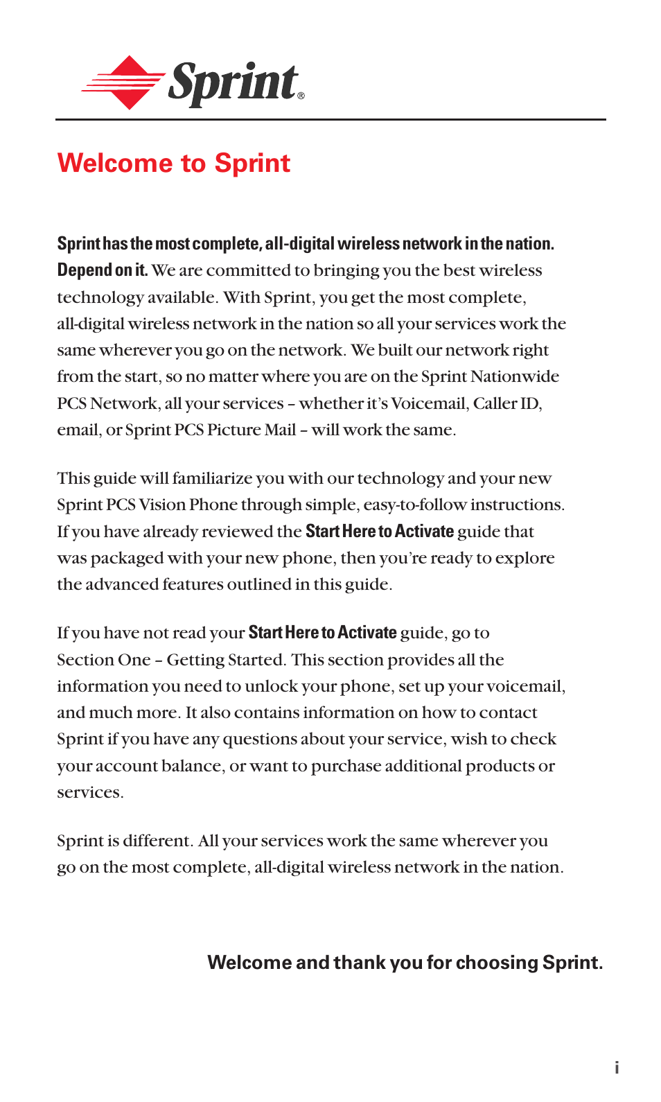 Welcome to sprint | Sanyo MM-5600 User Manual | Page 13 / 330