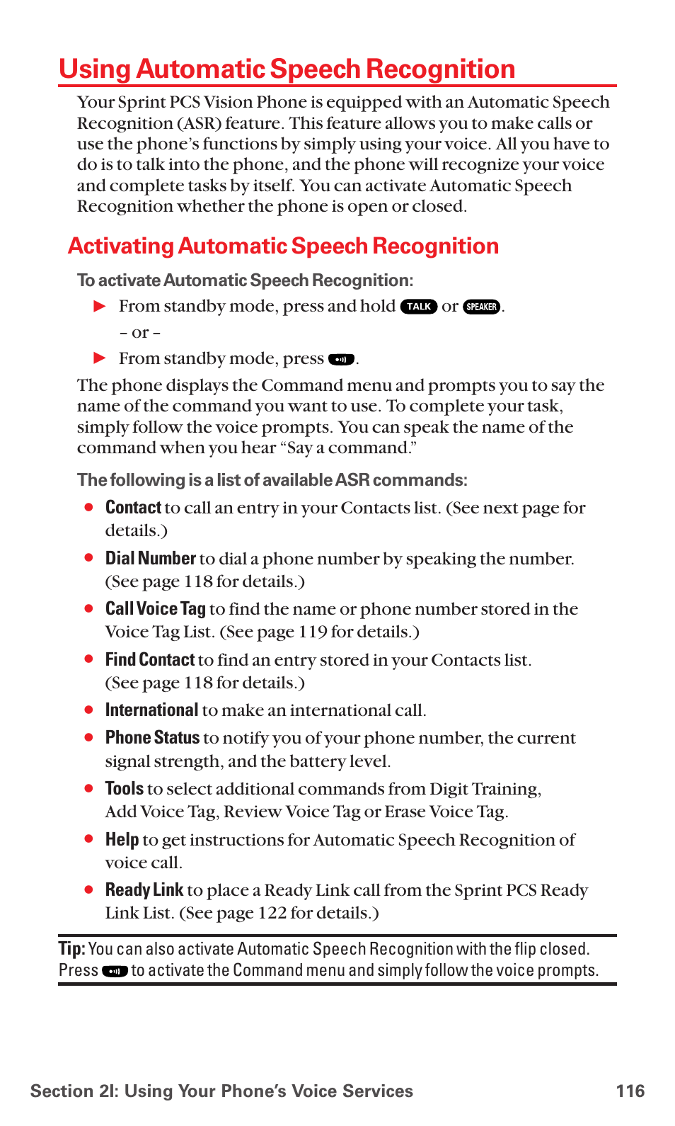 Using automatic speech recognition, Activating automatic speech recognition | Sanyo MM-5600 User Manual | Page 130 / 330
