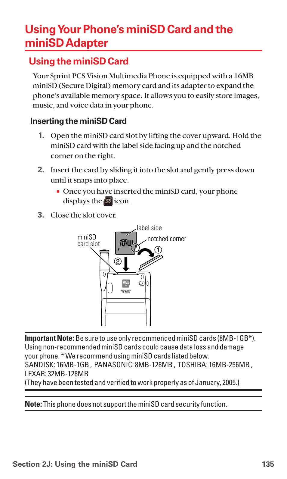 Using the minisd card | Sanyo MM-5600 User Manual | Page 149 / 330