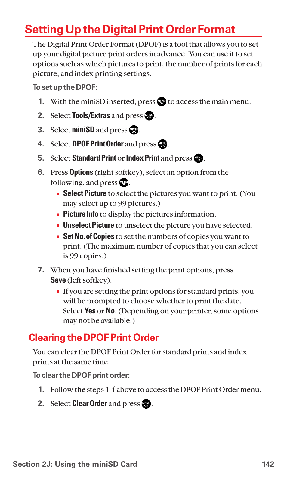 Setting up the digital print order format, Clearing the dpof print order | Sanyo MM-5600 User Manual | Page 156 / 330
