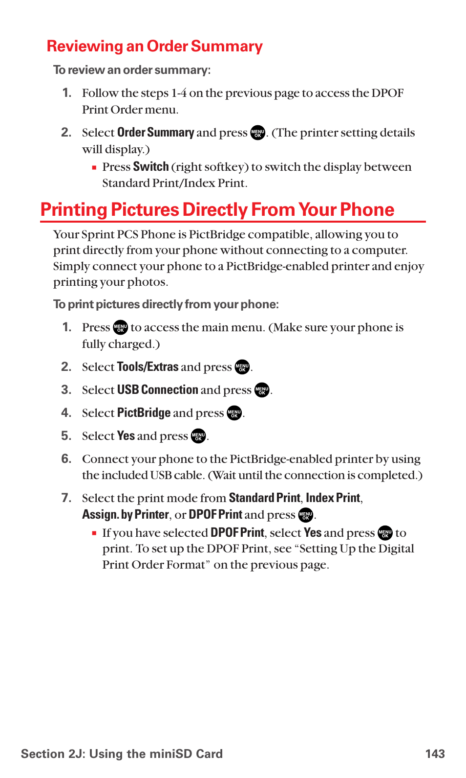 Reviewing an order summary, Printing pictures directly from your phone | Sanyo MM-5600 User Manual | Page 157 / 330