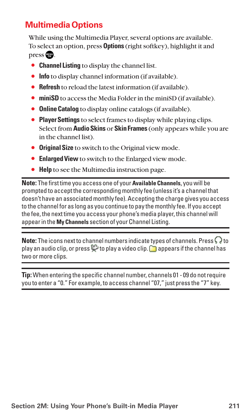 Multimedia options | Sanyo MM-5600 User Manual | Page 225 / 330