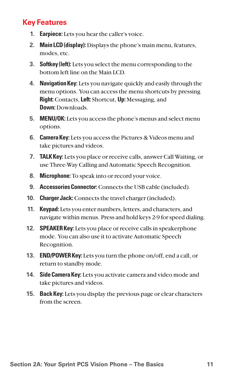 Key features | Sanyo MM-5600 User Manual | Page 25 / 330