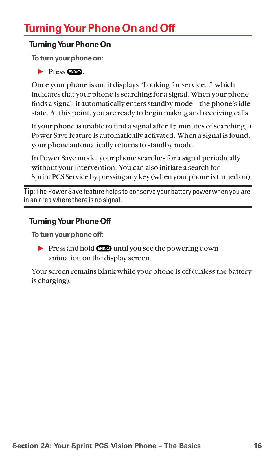 Turning your phone on and off | Sanyo MM-5600 User Manual | Page 30 / 330