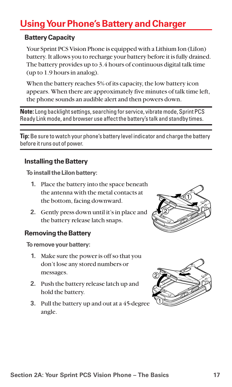 Using your phone’s battery and charger | Sanyo MM-5600 User Manual | Page 31 / 330