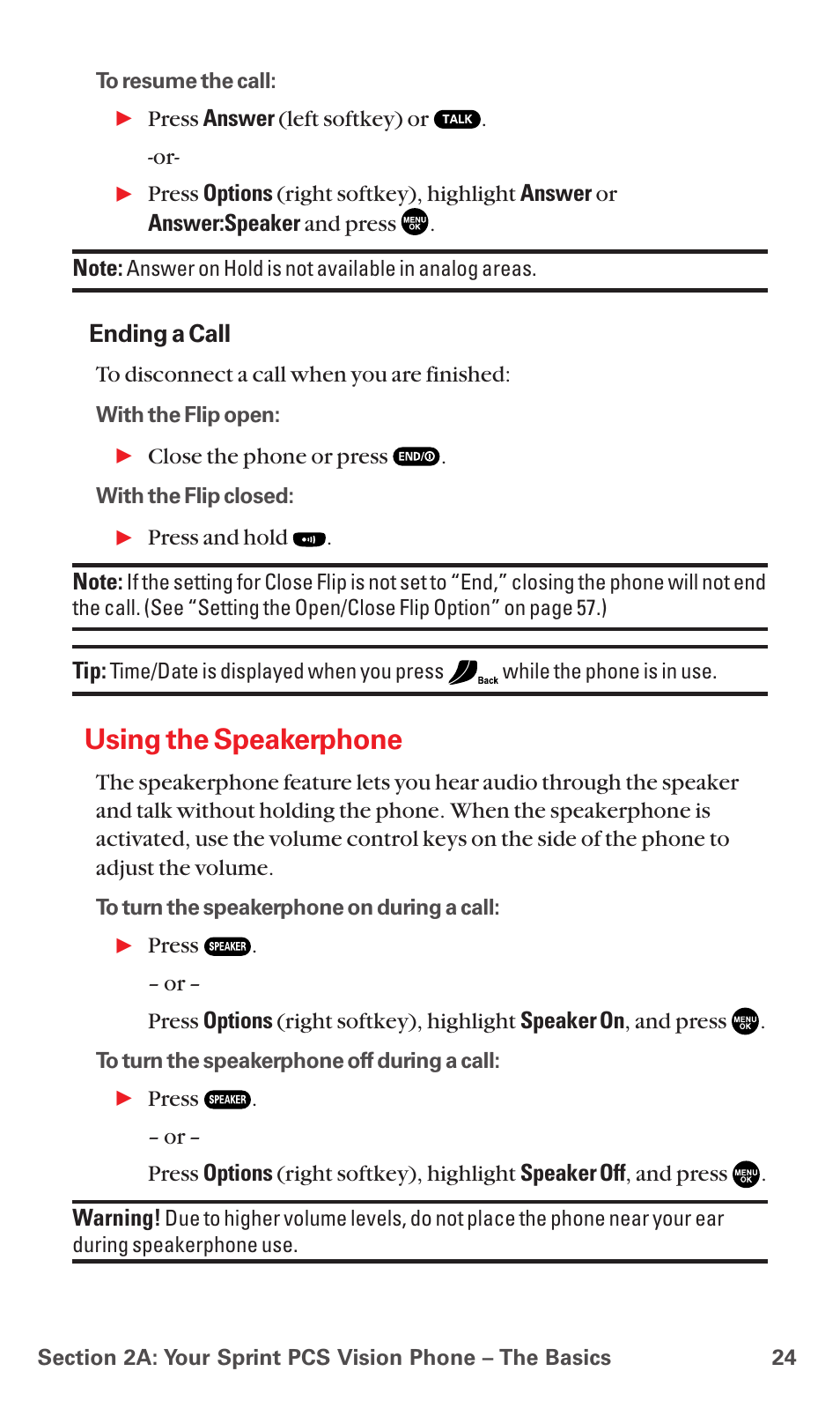 Using the speakerphone | Sanyo MM-5600 User Manual | Page 38 / 330