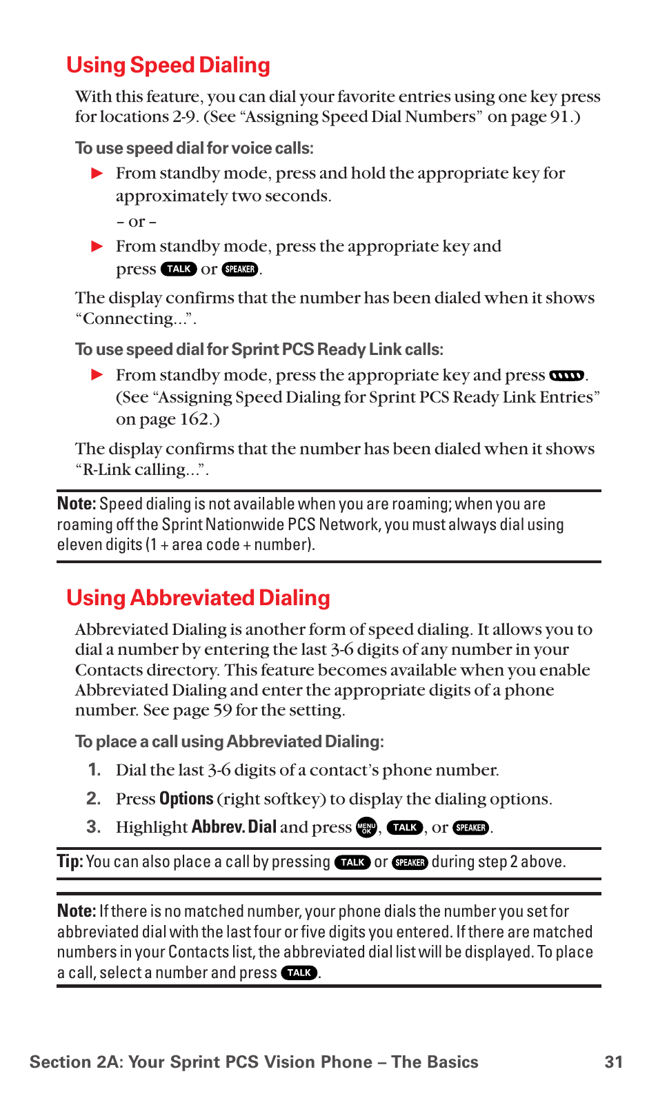 Using speed dialing, Using abbreviated dialing | Sanyo MM-5600 User Manual | Page 45 / 330