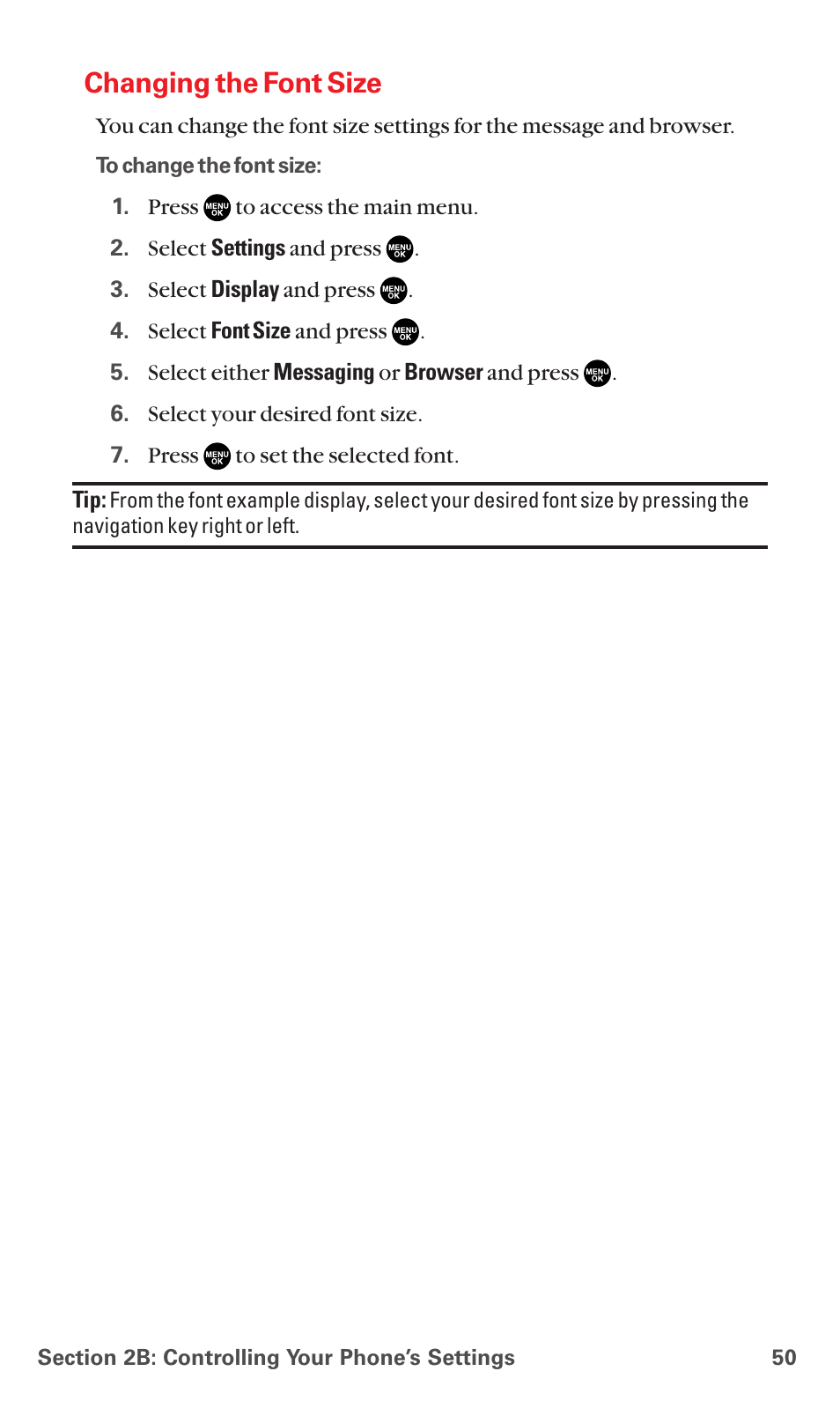 Changing the font size | Sanyo MM-5600 User Manual | Page 64 / 330