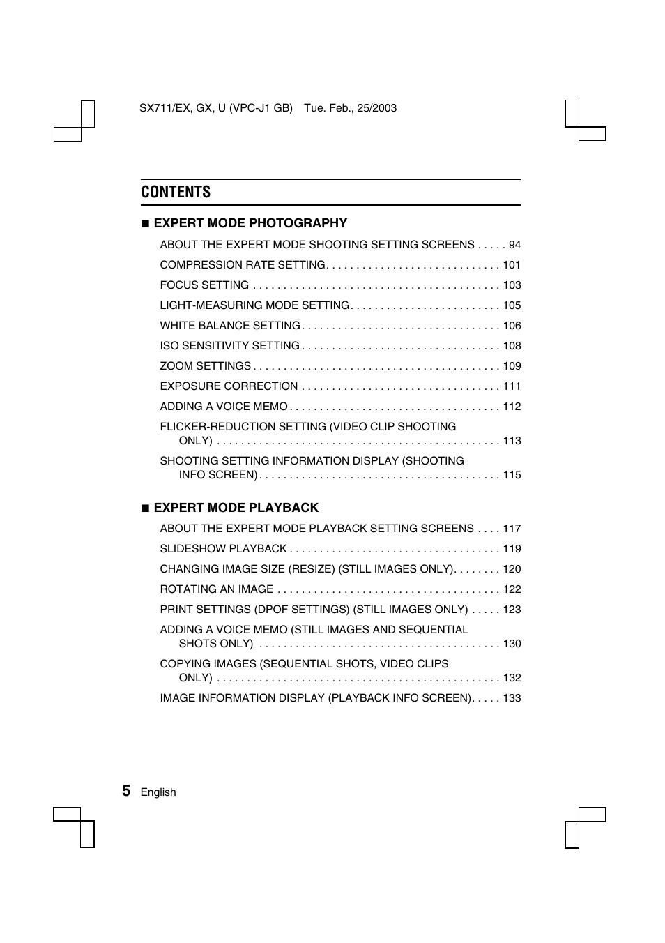 Sanyo Xacti VPC-J1EX User Manual | Page 8 / 202