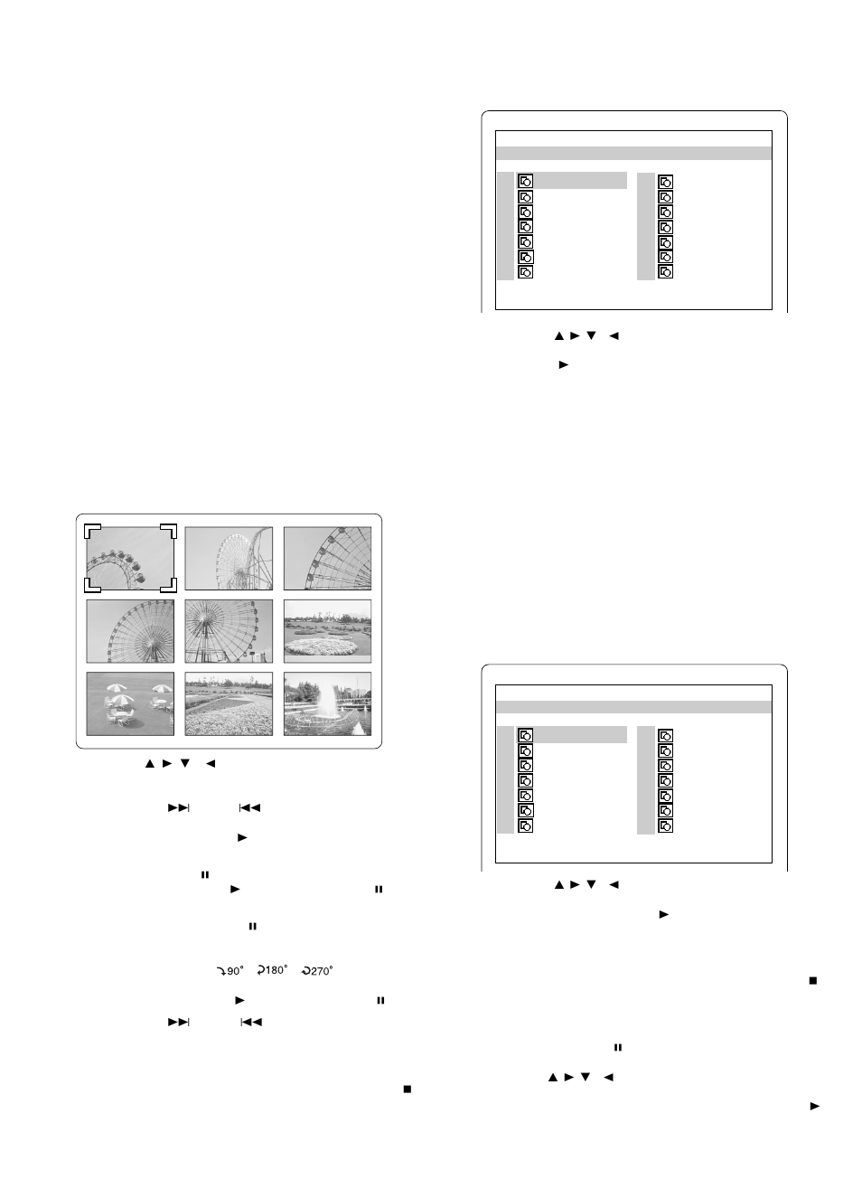 Funzionamento dei picture cd | Sanyo DC-TS760 User Manual | Page 106 / 148