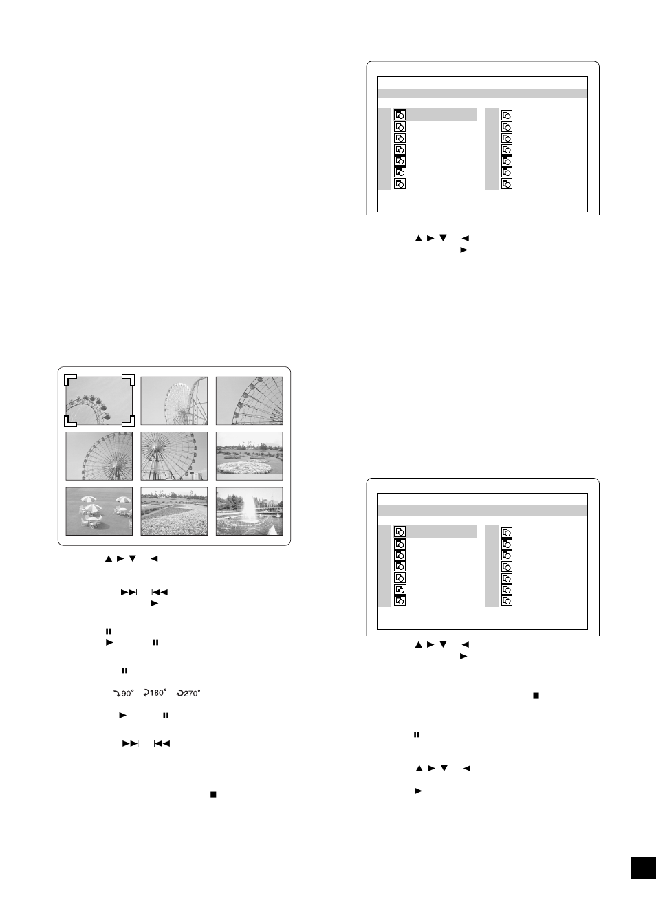 Funcionamento de cds de imagens | Sanyo DC-TS760 User Manual | Page 141 / 148