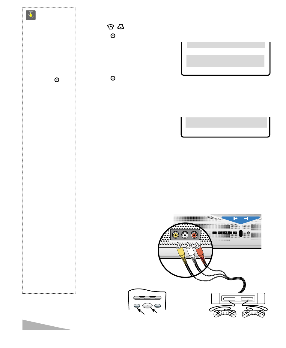 Using the front audio/ video input jacks, Quicktips, Adding or deleting channels | Selecting the display language | Sanyo DS27510 User Manual | Page 10 / 42