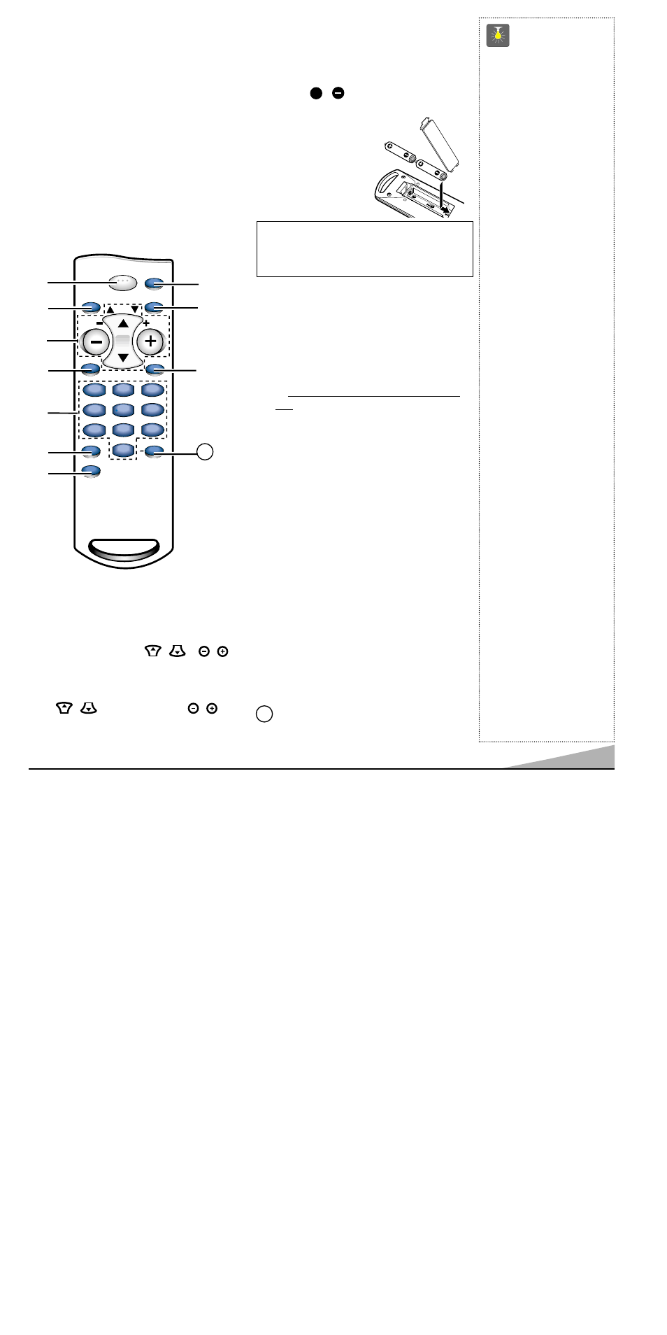 Control remoto | Sanyo DS13390 User Manual | Page 33 / 44