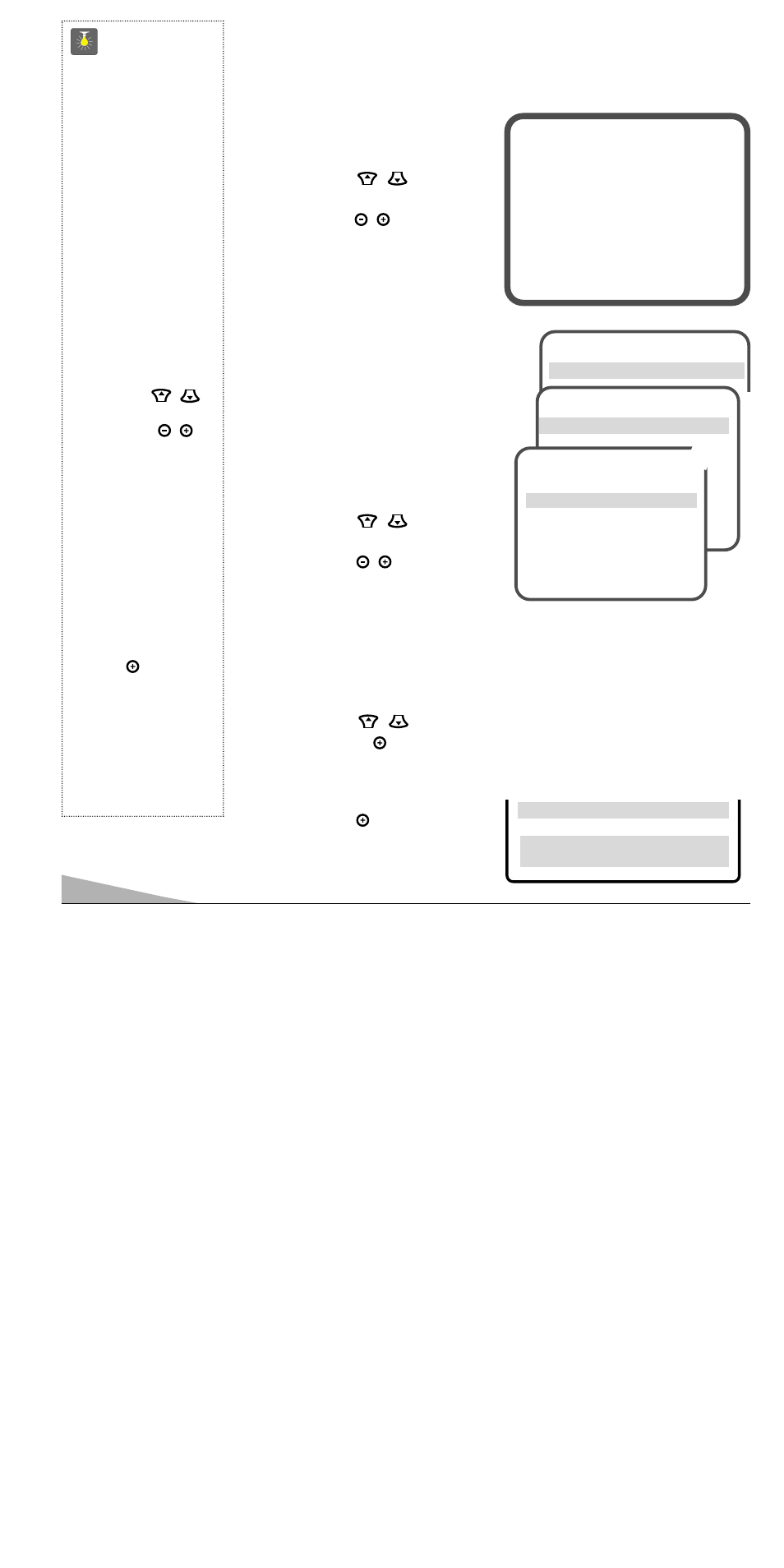 Ajustes del tv, 34 consejos rápidos, Como hacer los ajustes | Ajuste de imagen, Agregando o borrando canales | Sanyo DS13390 User Manual | Page 34 / 44