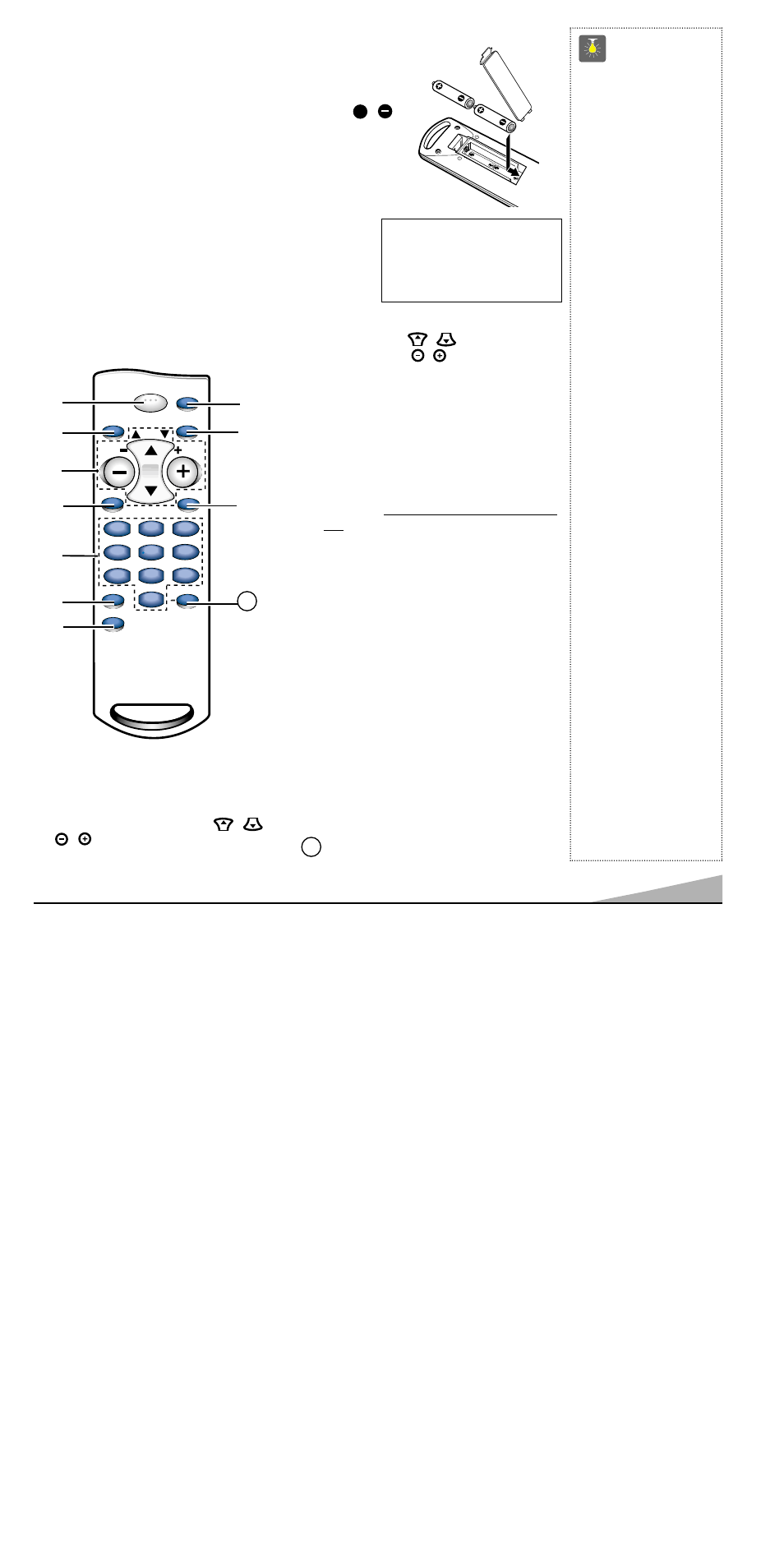 Remote control, Quicktips | Sanyo DS13390 User Manual | Page 5 / 44