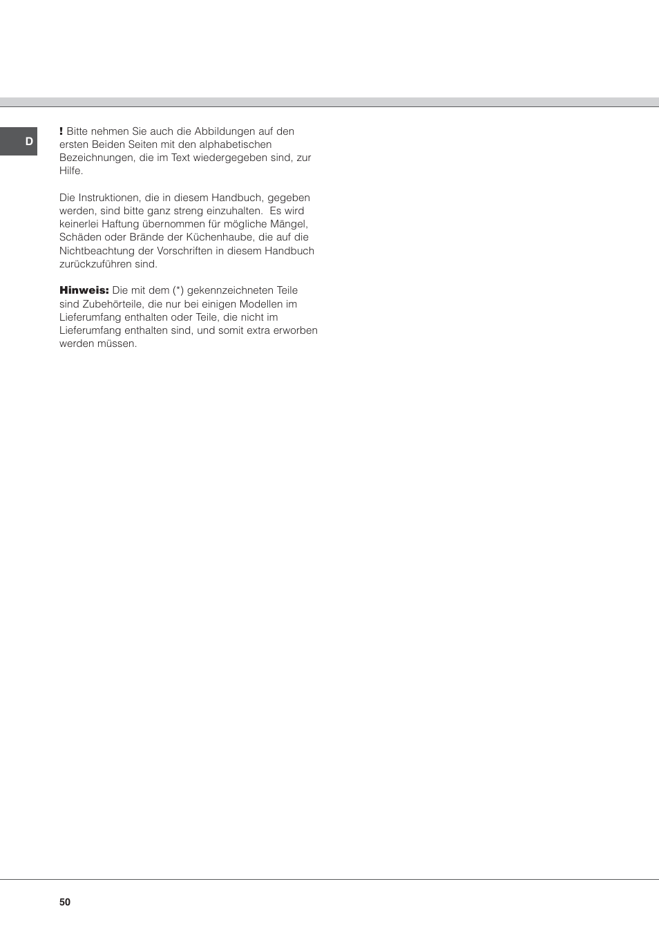 Hotpoint Ariston HL 61 IX User Manual | Page 50 / 64
