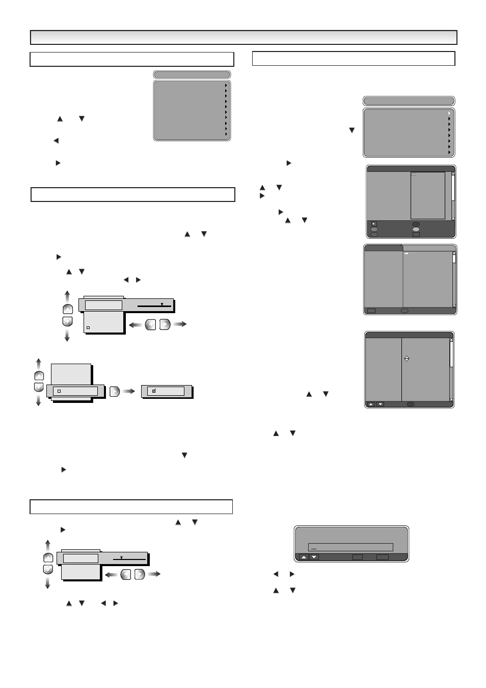 Digit, Digit al al opera opera tion tion, Picture menu | Sound menu, User lists, Main menu, Storing personal picture preferences | Sanyo CE32DFN2-B User Manual | Page 6 / 20