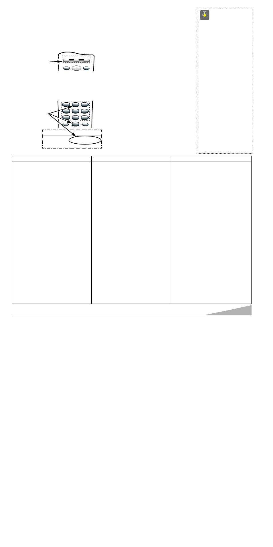 Para operar su, Presione y mantenga asi la tecla de vcr o aux, Carta de códigos para vcr | Sanyo AVM-3651G User Manual | Page 29 / 44