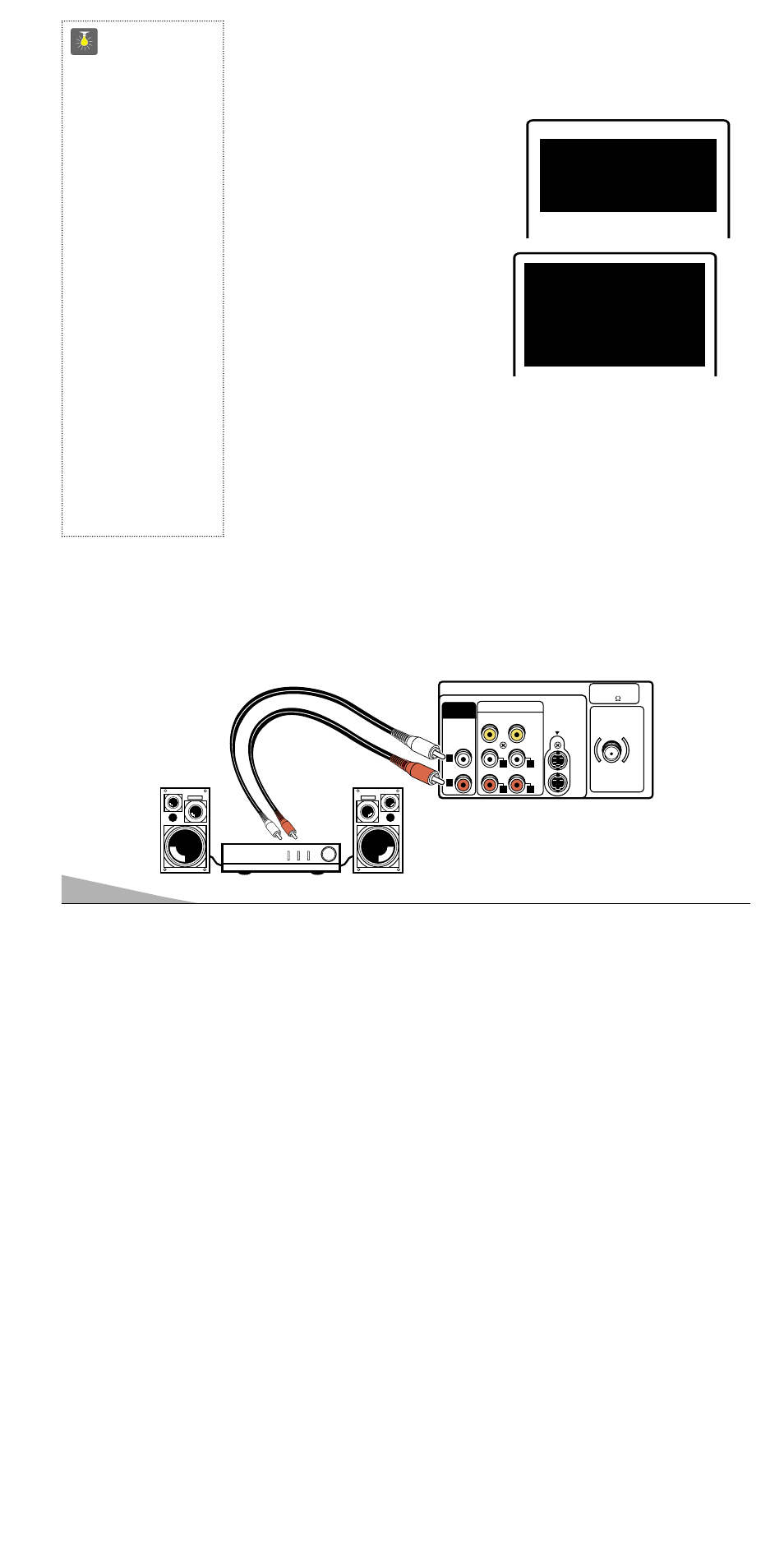 Usando la salida de audio, Reajustando la tv | Sanyo AVM-3651G User Manual | Page 34 / 44